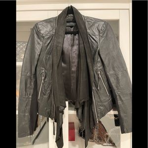 Zara leather and suede jacket (xs)